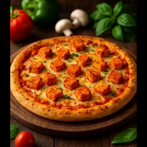 Paneer Tikka pizza at TAG USA Sohana, Sector 78, Mohali